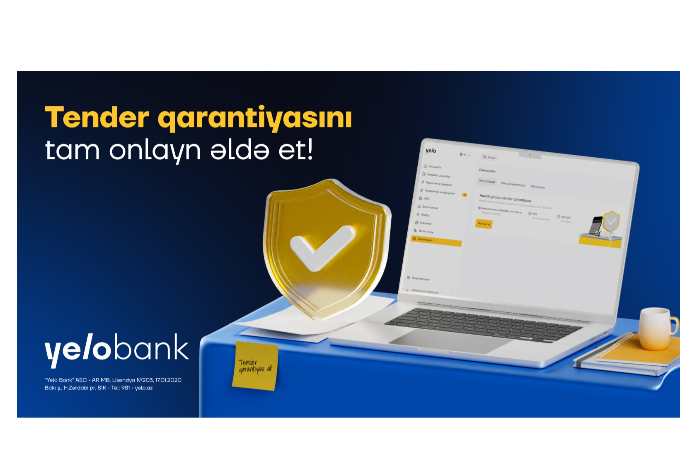 Tender qarantiyasını Yelo İnternet Bankçılıqda tam onlayn - ƏLDƏ ET! | FED.az