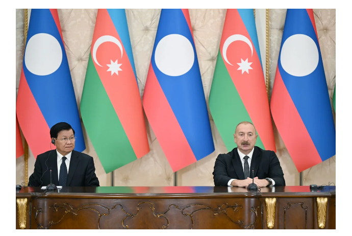 Azərbaycan və Laos prezidentləri mətbuata bəyanatlarla çıxış ediblər | FED.az