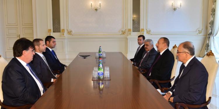 Ильхам Алиев принял президента УЕФА | FED.az