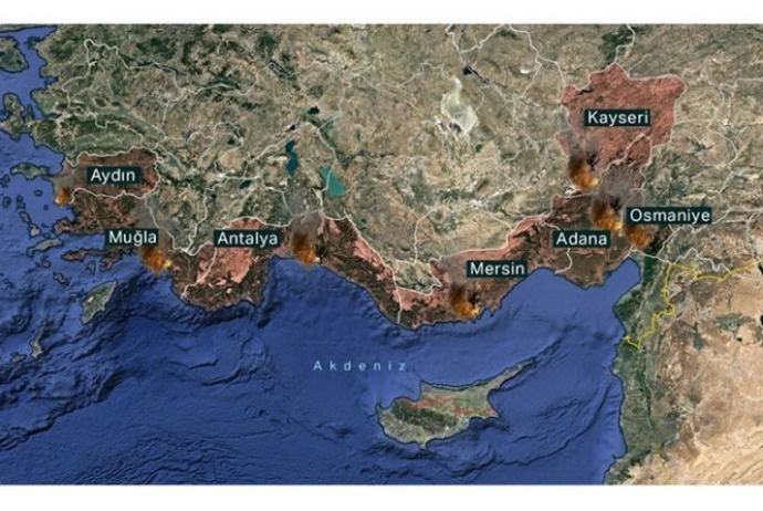 Türkiyədə yanğınları nəzarət altına almaq mümkün olmur - FOTOLAR | FED.az