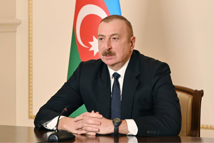 Prezident Gəncədə bazalt məhsullarının istehsalı müəssisəsinin təməlini qoyub | FED.az