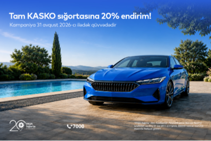 Tam KASKO üçün 20% endirimə - 10 GÜN QALDI! | FED.az