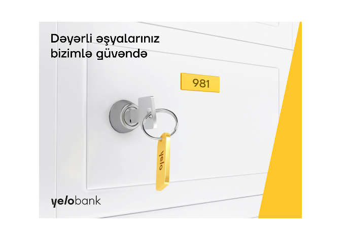 Dəyərli əşyalarınız Yelo Bank-ın depozit qutuları ilə - TAM GÜVƏNDƏ | FED.az