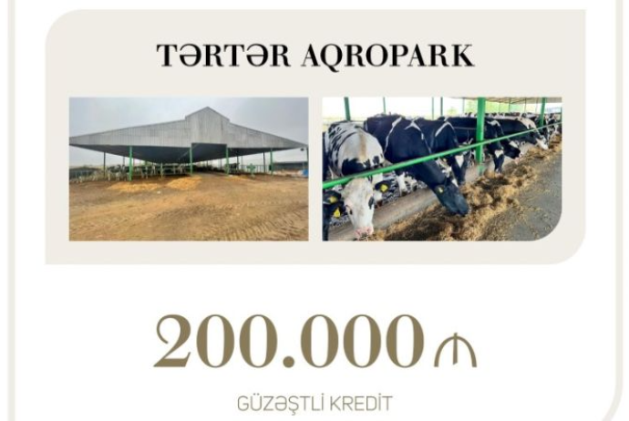 "Tərtər Aqropark"a 200 min manat - Güzəştli Kredit Verilib | FED.az