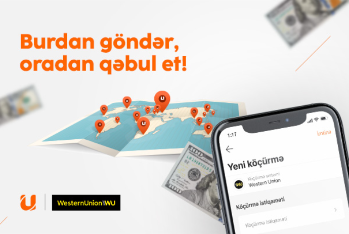 “Western Union”la beynəlxalq pul köçürmələri indi - UBank Mobil Tətbiqində | FED.az