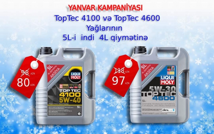 “Liqui Moly” maşın yağlarından – MÖHTƏŞƏM TƏKLİF – 5 AL 4 ÖDƏ | FED.az