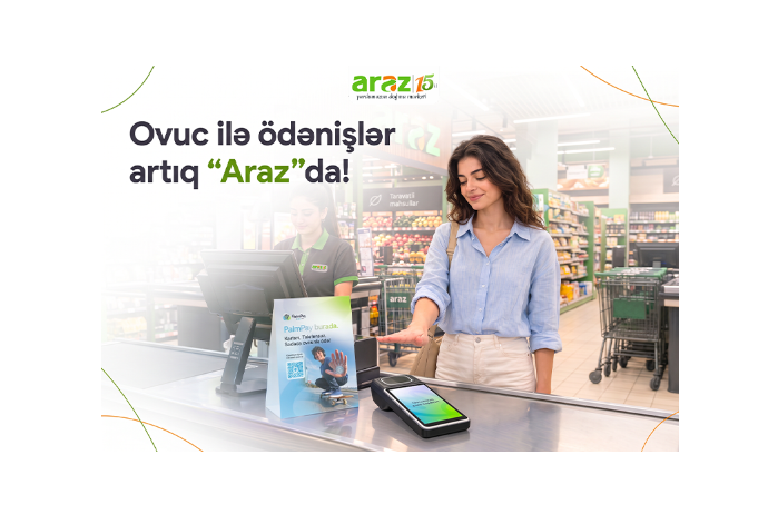 “Araz” supermarketlərdə innovativ yenilik: Ovuc ilə ödənişlər başladı | FED.az