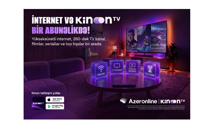 Sürətli internetlə daha çox əyləncə: “Azeronline” abunəçilərinə “Kinon TV” xidmətindən istifadə imkanı təqdim edir | FED.az