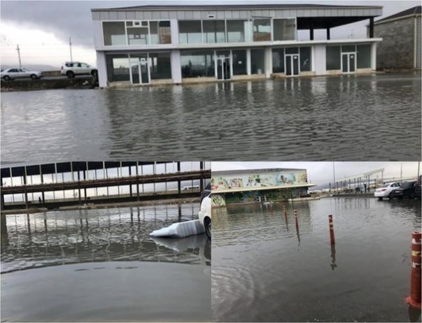 “Binə” ticarət mərkəzi su altında qaldı - FOTO | FED.az