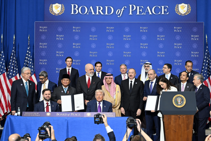 İlham Əliyev Vaşinqtonda Sülh Şurasının ilk iclasında iştirak edib - FOTOLAR | FED.az