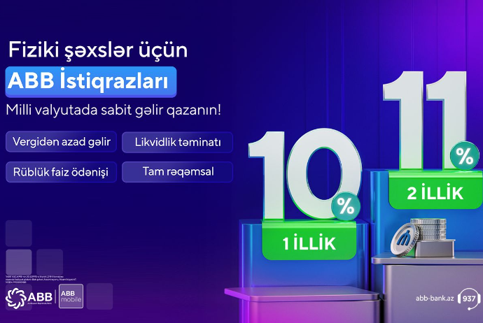 ABB-dən fiziki şəxslər üçün yeni məhsul - ABB İSTİQRAZLARI! | FED.az