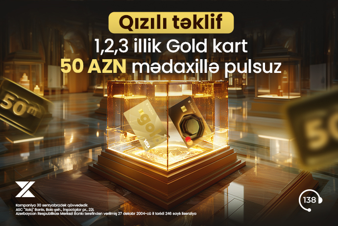 Xalq Bankda onlayn Gold kart sifarişlərinə - ENDİRİM | FED.az
