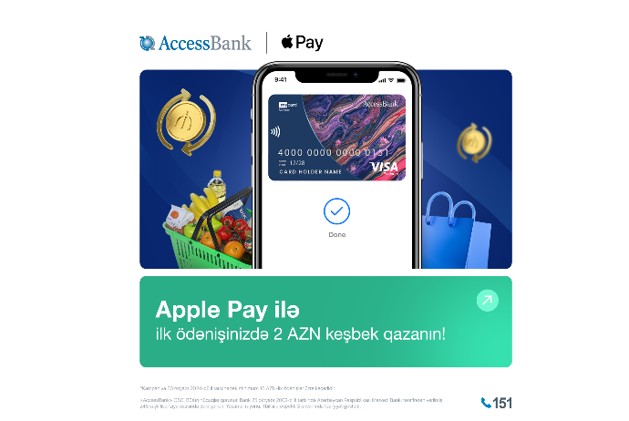 AccessBank-dan Apple Pay istifadəçilərinə sərfəli - KEŞBEK KAMPANİYASI! | FED.az