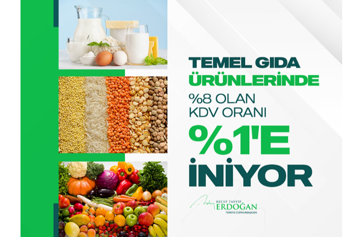 Türkiyədə ərzaq mallarına ƏDV 1%-ə endirildi – ƏRDOĞAN AÇIQLADI | FED.az