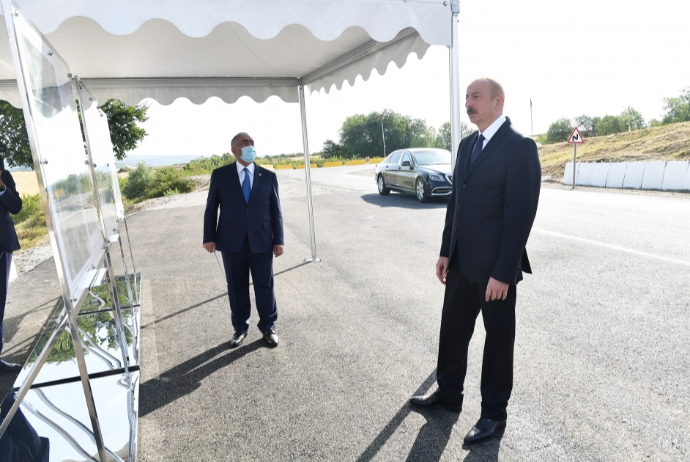 Prezident yeni yolun tikintisi ilə - TANIŞ OLUB | FED.az