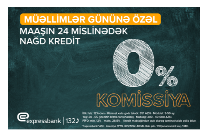 Müəllimlər və təhsil işçiləri üçün - KOMİSSİYASIZ KREDİT | FED.az