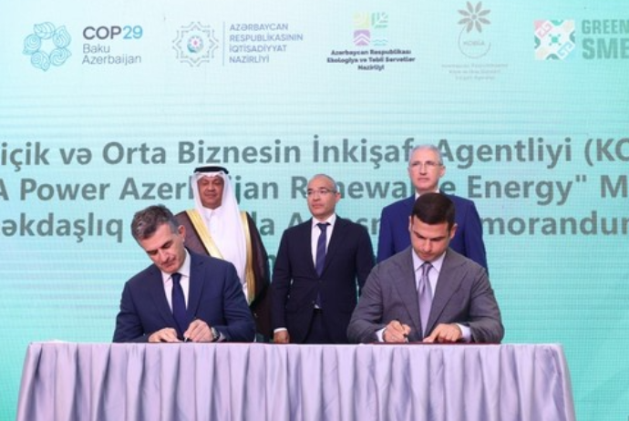 KOBİA "ACWA Power Azerbaijan Renewable Energy" ilə Anlaşma Memorandumu imzalayıb | FED.az