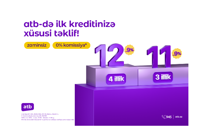 Azər Türk Bankdan yeni - İSTEHLAK KREDİTİ KAMPANİYASI | FED.az