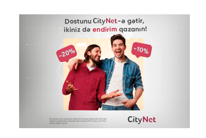 “CityNet"dən - 20%-DƏK ENDİRİM | FED.az