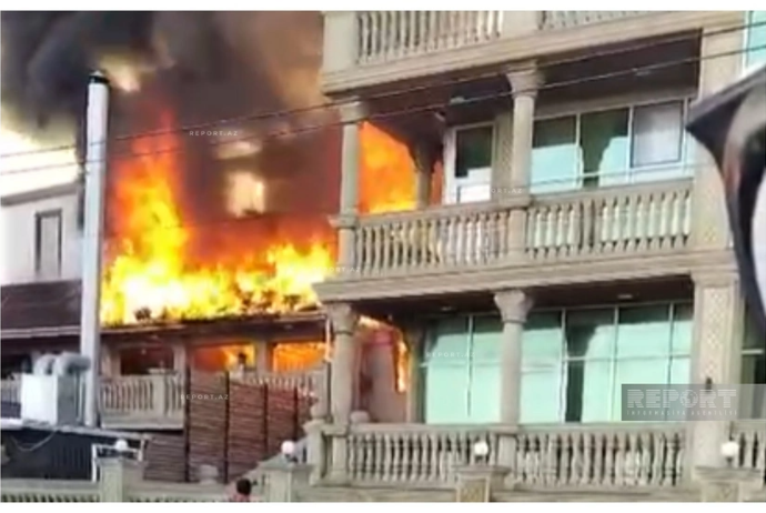 Sumqayıtda  "Siyans" hotelində yanğın olub | FED.az