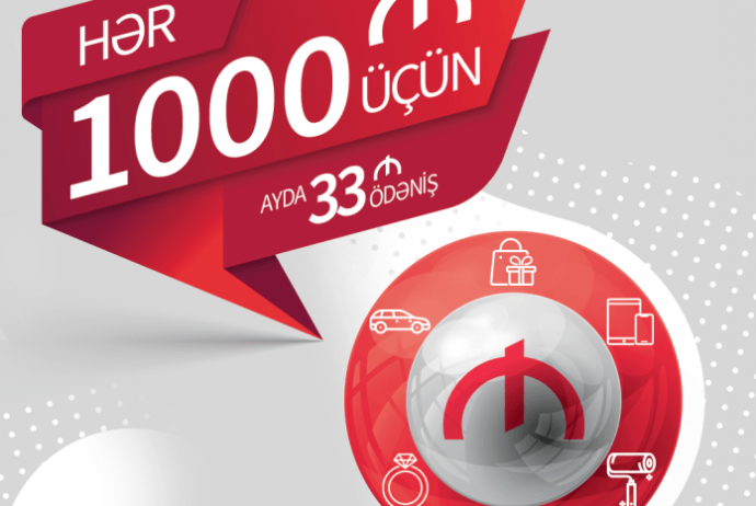 Hər 1000 manat kredit üçün, ayda - 33 Manat Ödəniş Edin! | FED.az