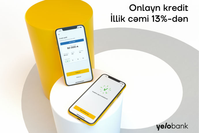 Yelo Bank-dan 50 000 AZN-dək onlayn kredit | FED.az