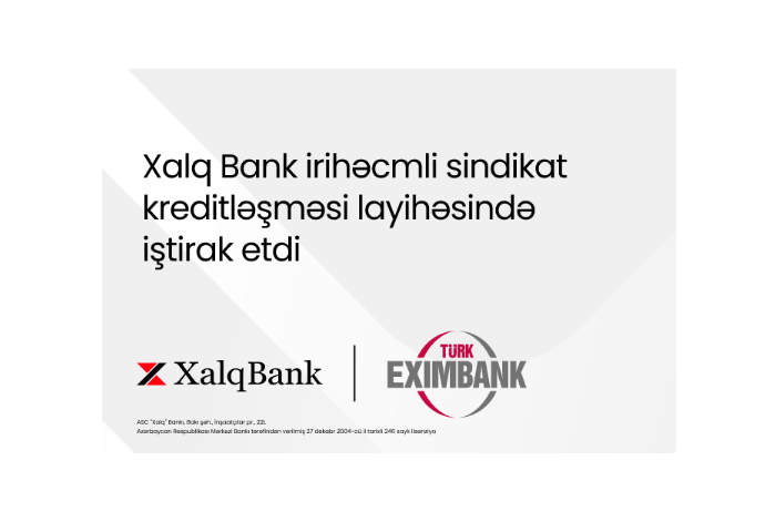 Халг Банк принял участие в международном синдицированном кредитовании | FED.az