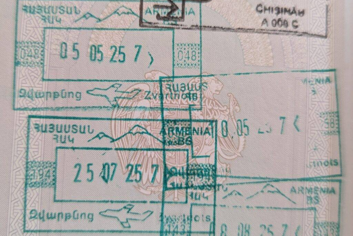 Ermənistanın viza möhürlərindən Ağrı dağının təsviri çıxarılıb | FED.az