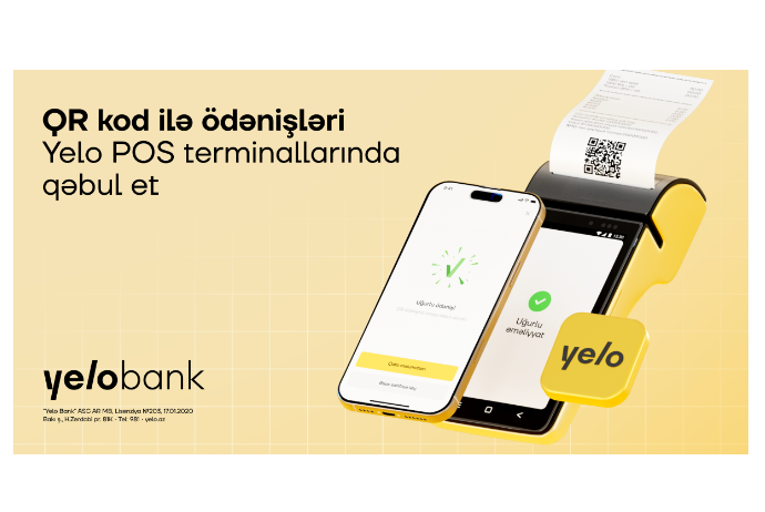 Yelo Bank-da innovativ - QR İLƏ ÖDƏNİŞ AKTİVDİR! | FED.az