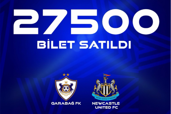 “Qarabağ” – “Nyukasl” oyunu üçün satılmış biletlərin sayı açıqlanıb - QİYMƏT | FED.az