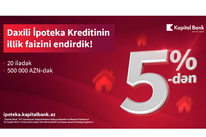 Azərbaycanda daxili ipoteka - 5%-Ə ENDİRİLDİ | FED.az