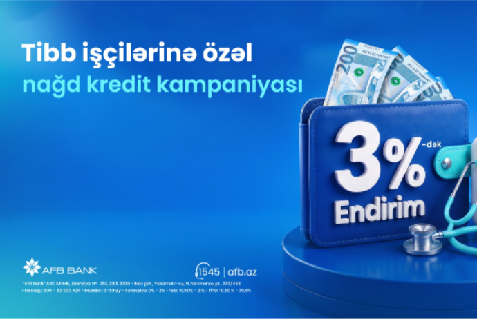 AFB Bank-dan tibb işçilərinə özəl - NAĞD KREDİT KAMPANİYASI | FED.az