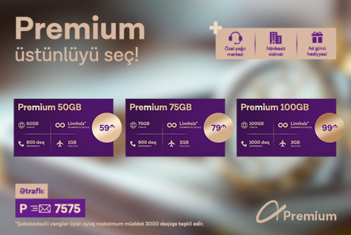 Azercell Premium Tarifi və Premium+ Loyallıq Proqramını - İSTİFADƏYƏ VERDİ | FED.az