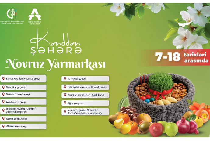 Cəbrayıl və Zəngilanda ilk dəfə "Kənddən Şəhərə" Novruz yarmarkası təşkil olunacaq | FED.az
