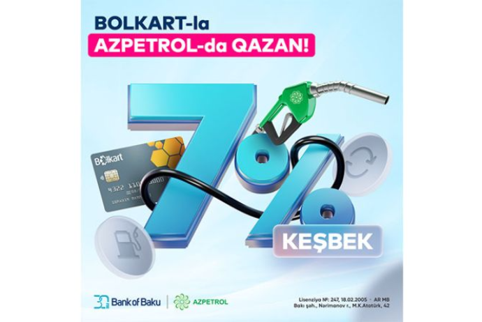 “Bolkart”la “Azpetrol”da - 7% KEŞBEK VAR | FED.az