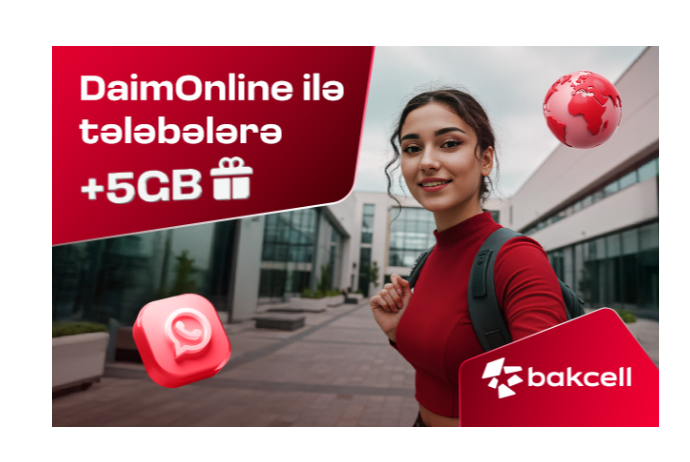 “Bakcell” DaimOnline ilə tələbələrə - 5GB HƏDİYYƏ EDİR! | FED.az