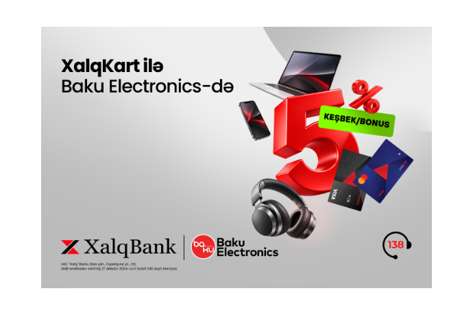 5% кэшбэка/бонусов с XalqKart в магазинах «Baku Electronics»! | FED.az