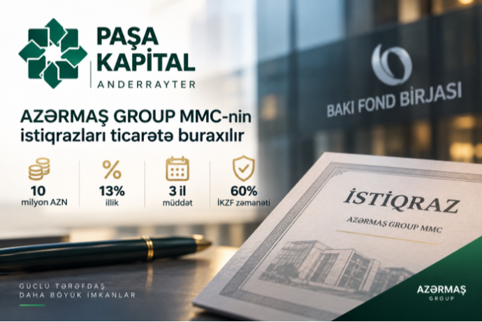 “Azərmaş Group” 10 milyon manatlıq istiqraz buraxır – ANDERRAYTER “PAŞA KAPİTAL”DIR | FED.az