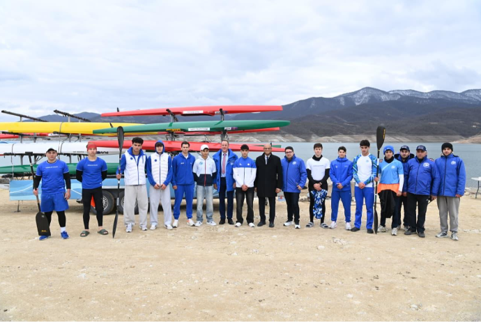 Beynəlxalq kanoe federasiyalarının prezidentləri Sərsəng su anbarına baxış keçiriblər - FOTOLAR | FED.az