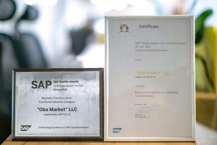 “OBA” beynəlxalq mükafat - SAP Quality Awards 2025-in qalibi oldu – FOTOLAR  | FED.az