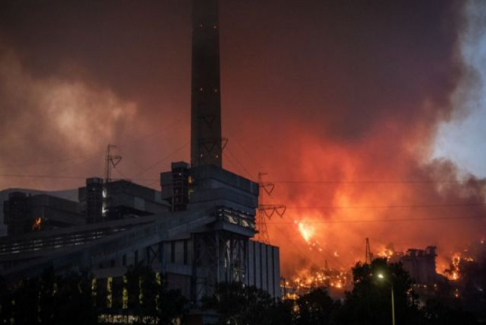 Türkiyənin Kemerköy İstilik Elektrik Stansiyasının ərazisindəki - Yanğın Sönüb | FED.az