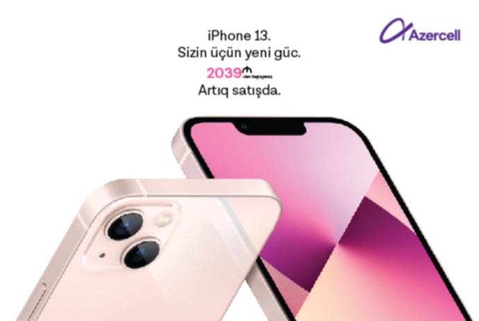 50GB mobil internet hədiyyəli ən yeni model "iPhone 13" smartfonları artıq - "Azercell Eksklüziv" Mağazalarında! | FED.az