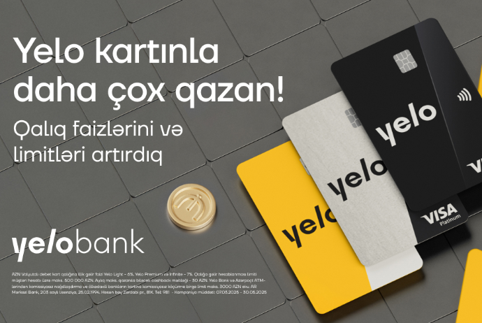 Yelo kart sahiblərinə daha çox - QAZANC İMKANI! | FED.az