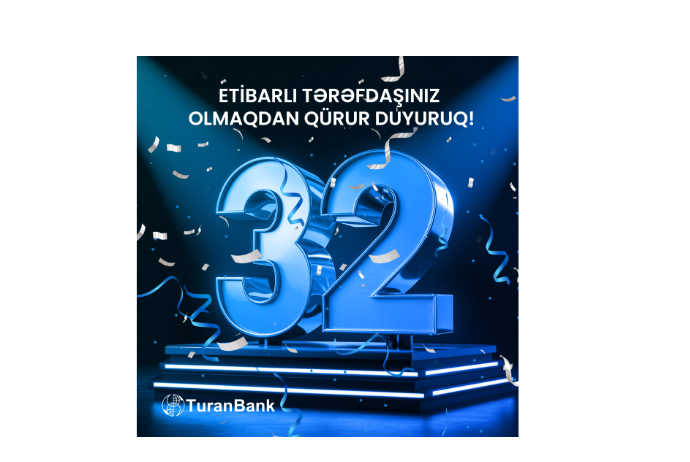 TuranBank 32 yaşını - QEYD EDIR | FED.az