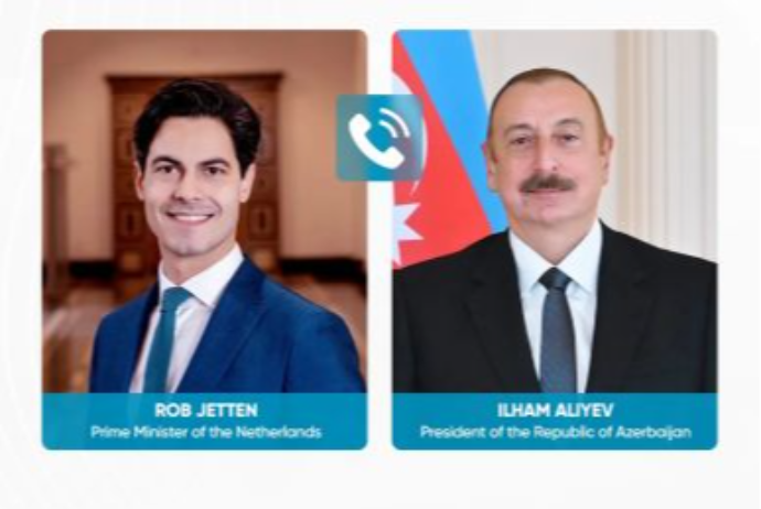 İlham Əliyev Niderlandın Baş naziri ilə telefon danışığı aparıb - "İqtisadi əməkdaşlığın genişləndirilməsi barədə razılığa gəldik"