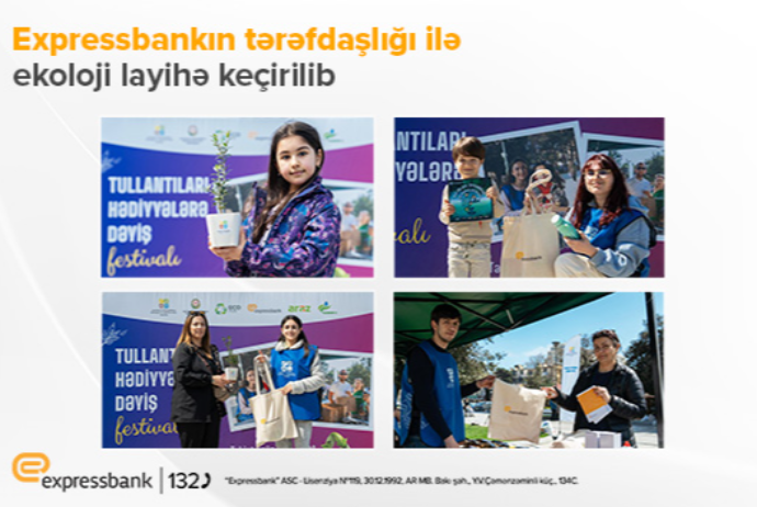 Expressbank növbəti ekoloji layihəyə - TƏRƏFDAŞLIQ EDİB | FED.az