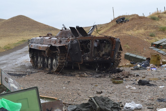 Düşmənin zirehli tank taborunun komandiri məhv edilib - FOTO | FED.az