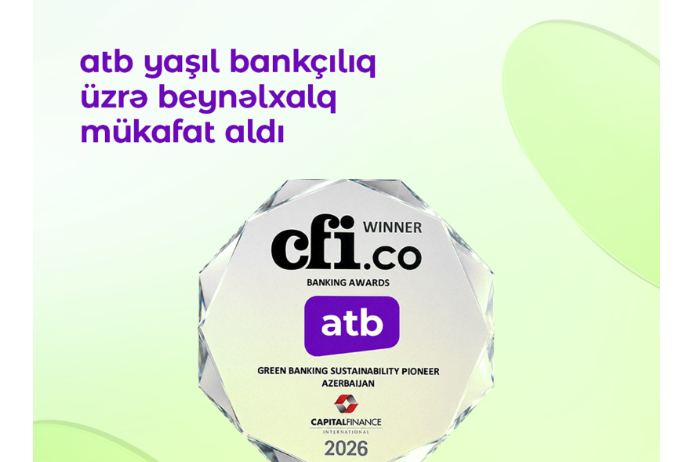 Azer Turk Bank признан пионером устойчивого банкинга в Азербайджане по версии CFI.co | FED.az