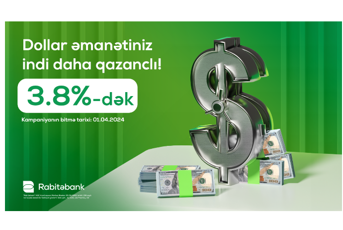 Rabitəbankda dollar əmanətiniz - GÜVƏNLİ VƏ QAZANCLI OLACAQ! | FED.az
