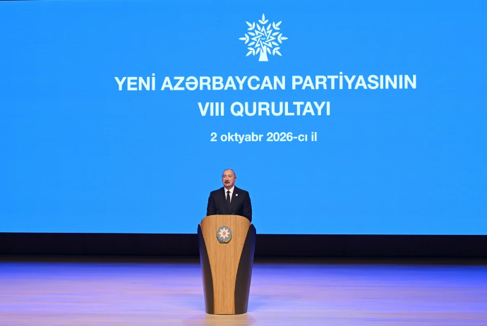 YAP-ın VIII Qurultayı keçirilir, İlham Əliyev çıxış edir | FED.az